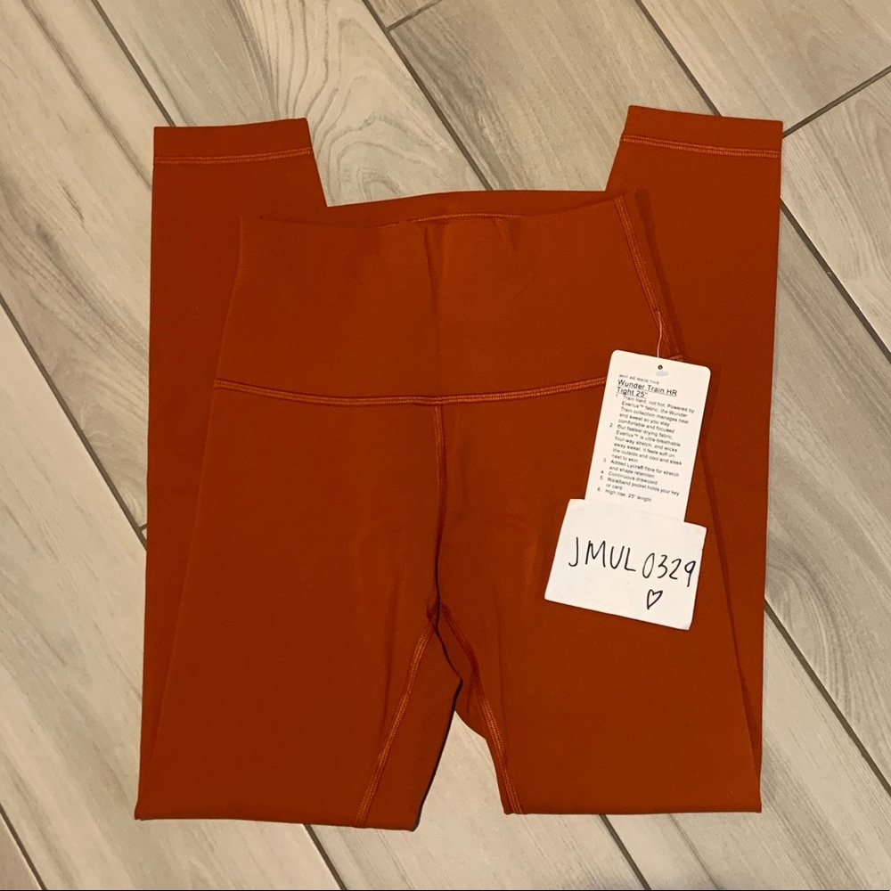 Lululemon Wunder Train HR Tight 25” * Aztec Brick - Picture 1 of 7